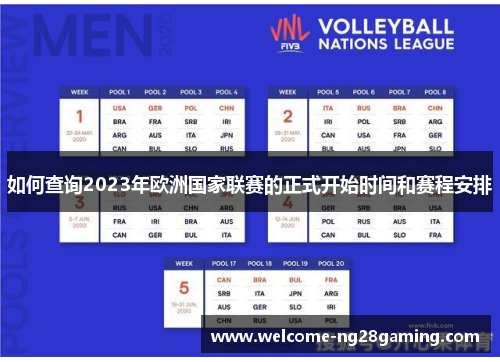 如何查询2023年欧洲国家联赛的正式开始时间和赛程安排 如何查询2023年欧洲国家联赛的正式开始时间和赛程安排
